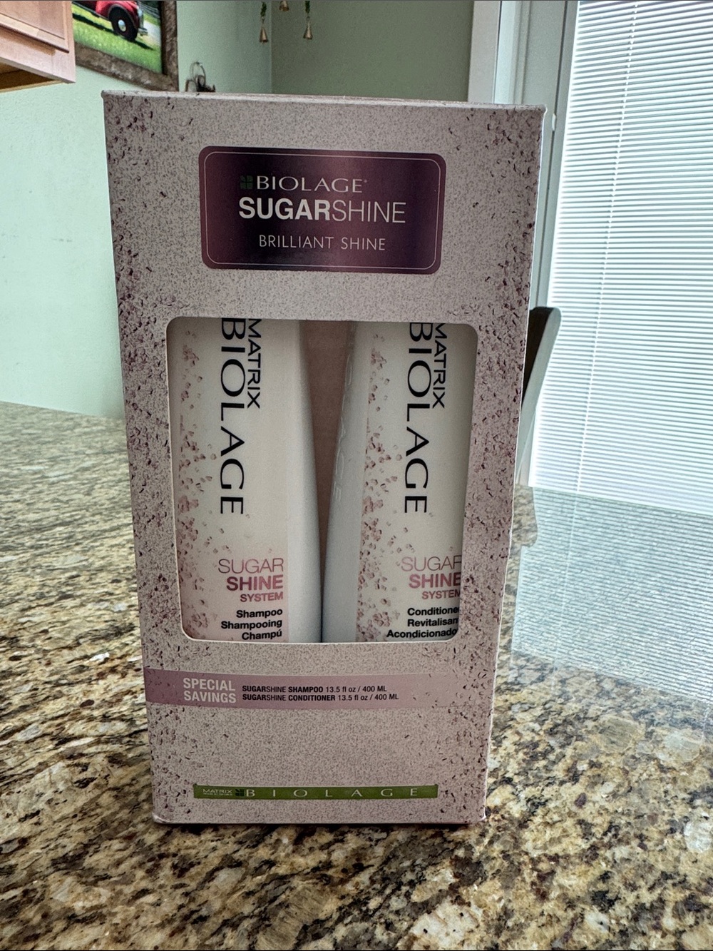 NWT Biolage SugarShine Brilliant Shine Shampoo & Conditioner Set 13.5 oz Each